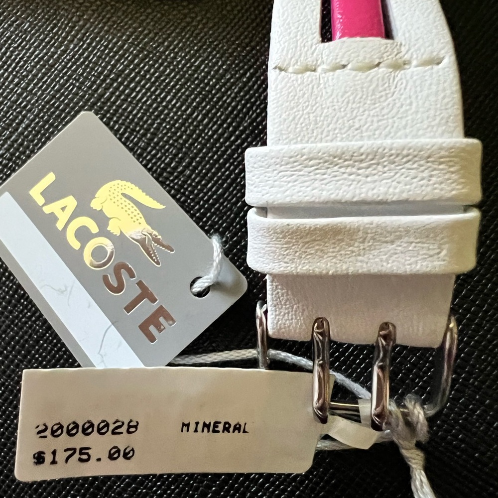 Lacoste New Vintage Pink and White Watch - Picture 6 of 7